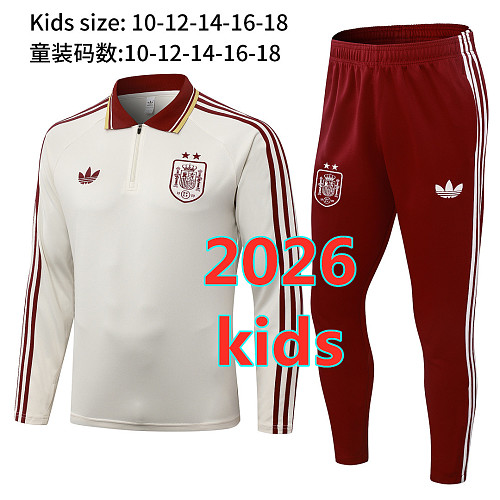 Spain Kids Long Sleeve Tracksuit 10 -18