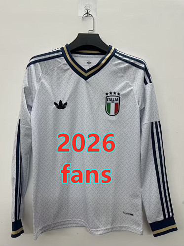 Italy Away Fans Version Long Sleeve Jersey S-2XL