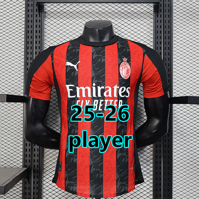 25-26 AC Milan Home Player Version Jersey S-2XL AC