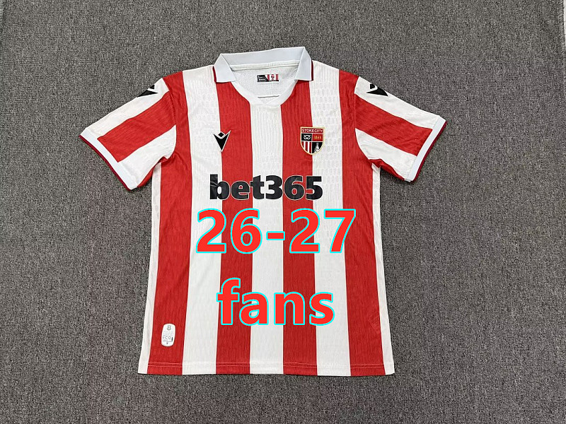 26-27 Stoke City Home Fans Version Jersey S-4XL
