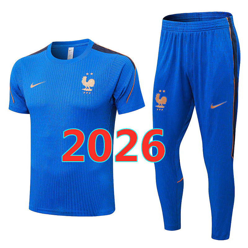 France Player Short Sleeve+pants Kit S-3XL