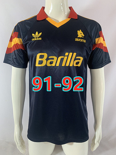 91-92 Roma Third Retro Jersey S-2XL