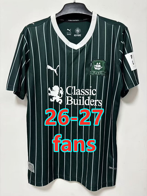 26-27 Plymouth Home Fans Version Jersey S-4XL