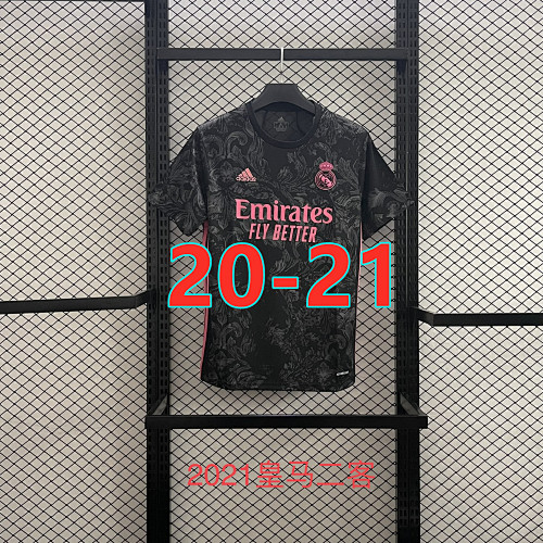 Real Madrid Retro 20-21 Third Short Sleeve Jersey S-2XL