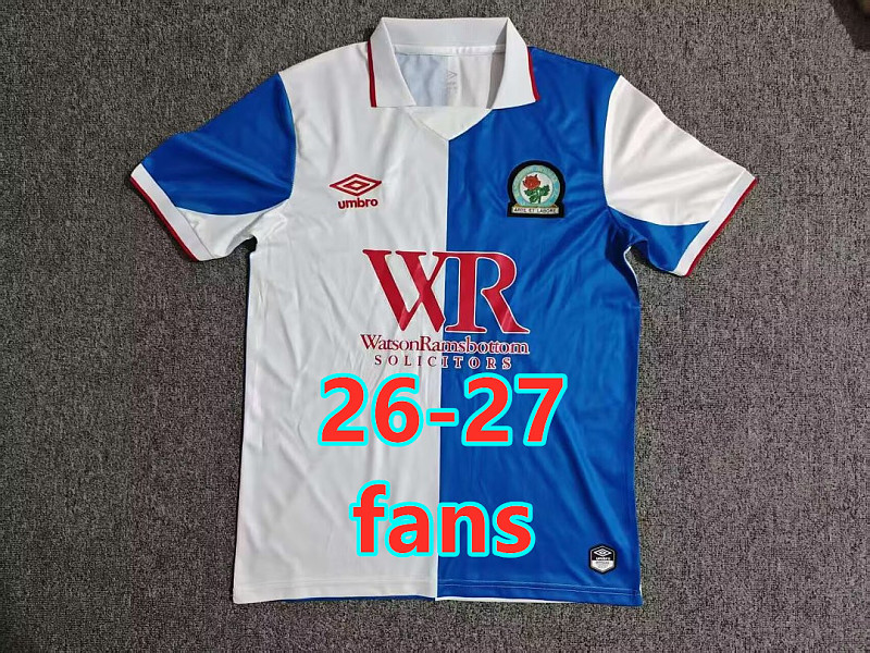 26-27 Blackburn Rovers Home Fans Version Jersey S-4XL