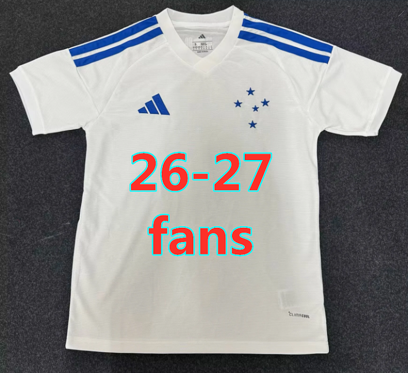 26-27 Cruzeiro Home Fans Version Jersey S-4XL
