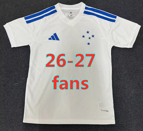 26-27 Cruzeiro Home Fans Version Jersey S-4XL