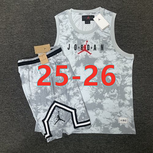 25-26 A-J Vest+shorts Basketball Kit XS-4XL