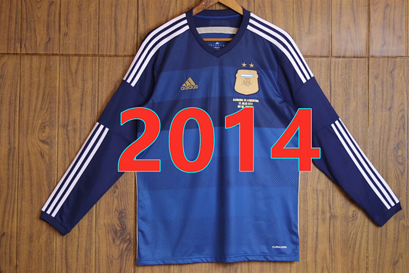 Argentina Retro Away Long Sleeve Jersey S-2XL