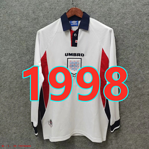 England Retro TopThai Quality Home Jersey Long Sleeve S-2XL