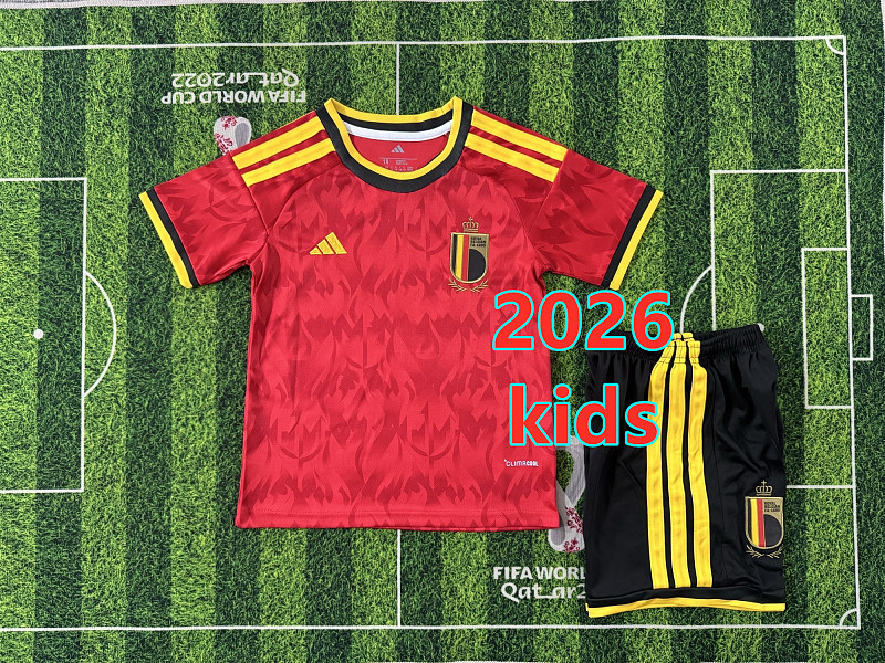 Belgium Home Kids 32 Teams Kit 16 -28 32