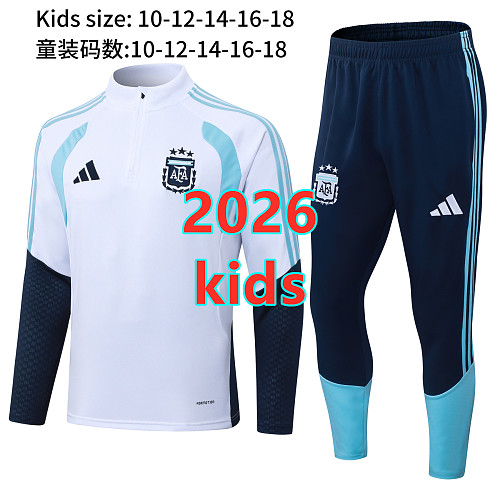 Argentina Kids Long Sleeve Tracksuit 10 -18