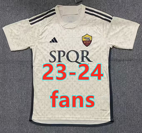 Roma Fans Version 23-24 Away Jersey S-2XL