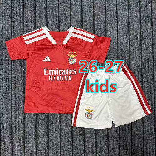 26-27 Benfica Home Kids Jersey+shorts Kit 16 -28