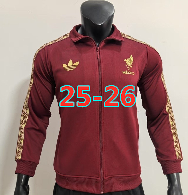 25-26 Mexico Long Zipper Jacket S-2XL