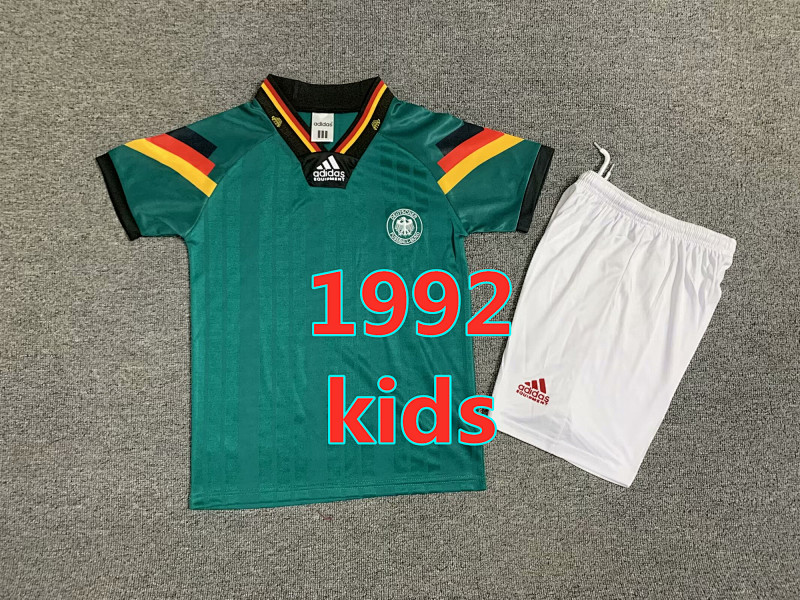 Germany Away Retro Kids Jersey+shorts Kit 16 -28