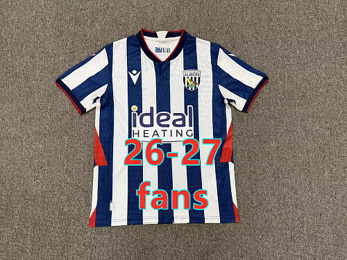 26-27 West Bromwich Home Fans Version Jersey S-4XL