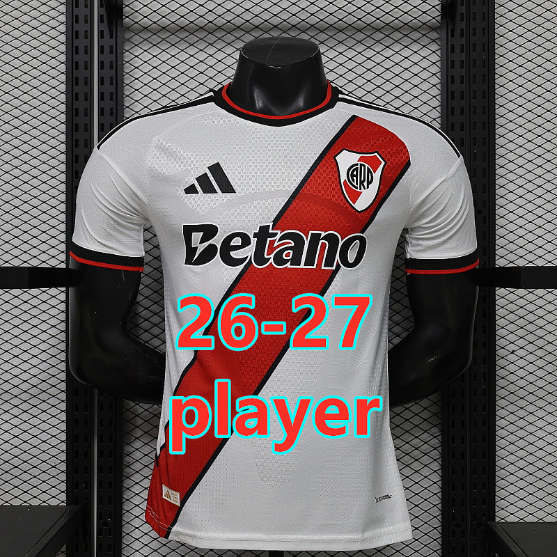 26-27 River Plate Home Player Version Jersey S-2XL