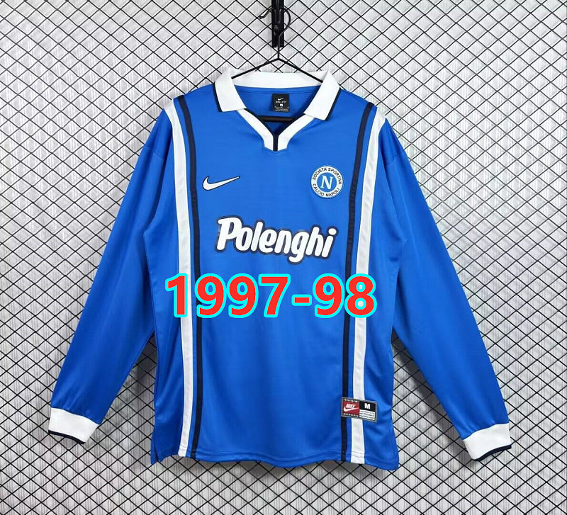 Napoli Home Retro Fans Long Jersey S-2XL