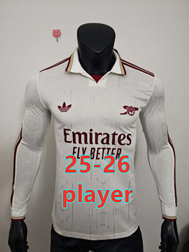 25-26 Arsenal Third Player Version Long Jersey S-3XL