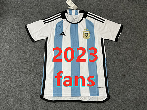 Argentina 3stars Fans Version Home Jersey S-2XL 3