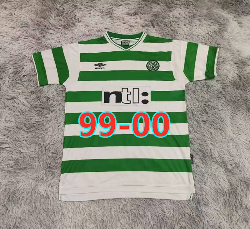99-00 Celtic Home Retro Jersey S-2XL