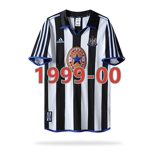 Newcastle United Retro Home Jersey S-2XL