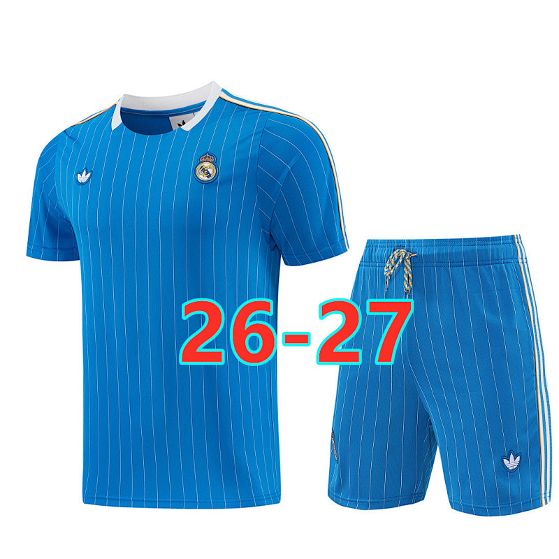 26-27 Real Madrid Short Sleeve Tracksuit S-2XL