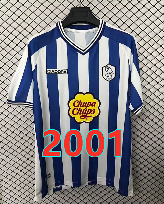 Sheffield Wednesday Home Retro Fans Version Jersey S-4XL