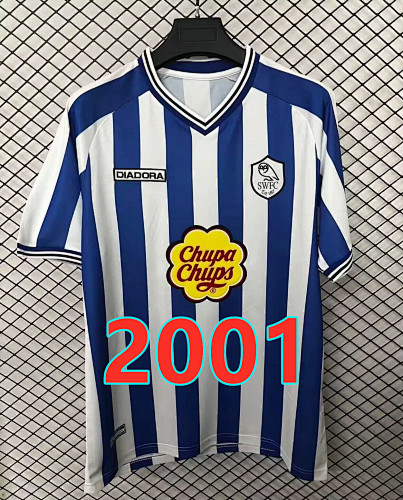 Sheffield Wednesday Home Retro Fans Version Jersey S-4XL