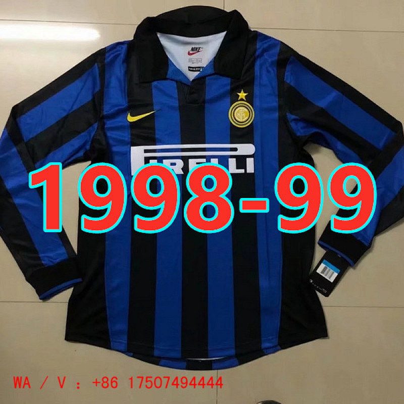Inter Milan Retro S-Xxl Long Sleeve Jersey