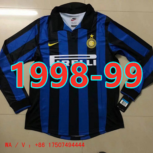 Inter Milan Retro S-Xxl Long Sleeve Jersey