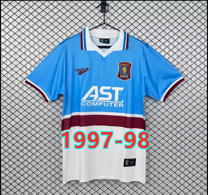 Aston Villa Away Retro Fans Version Jersey S-2XL