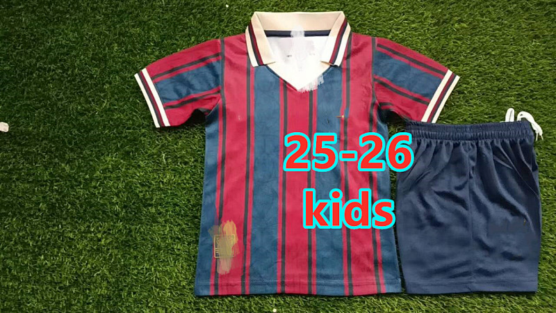 25-26 Barcelona Anniversary Kids Jersey+shorts Kit 16 -28