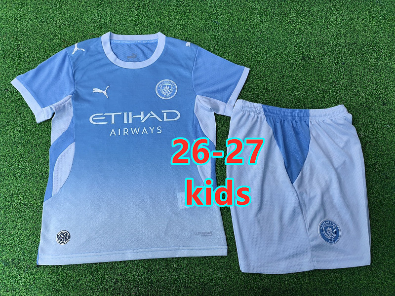 26-27 Manchester City Home Kids Player Version Kit 16 -28