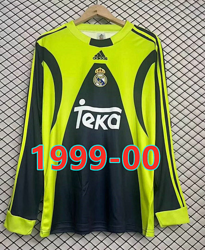 Real Madrid Goalkeeper Retro Fans Version Jersey S-2XL