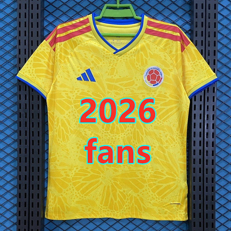 Colombia Home Fans Version Jersey S-4XL