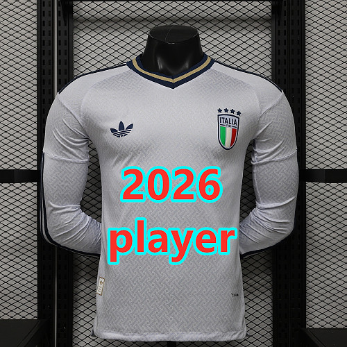 Italy Away Player Long Jersey S-3XL