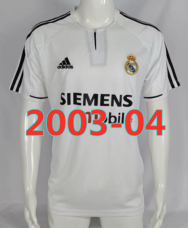 Real Madrid Retro Home Jersey S-2XL