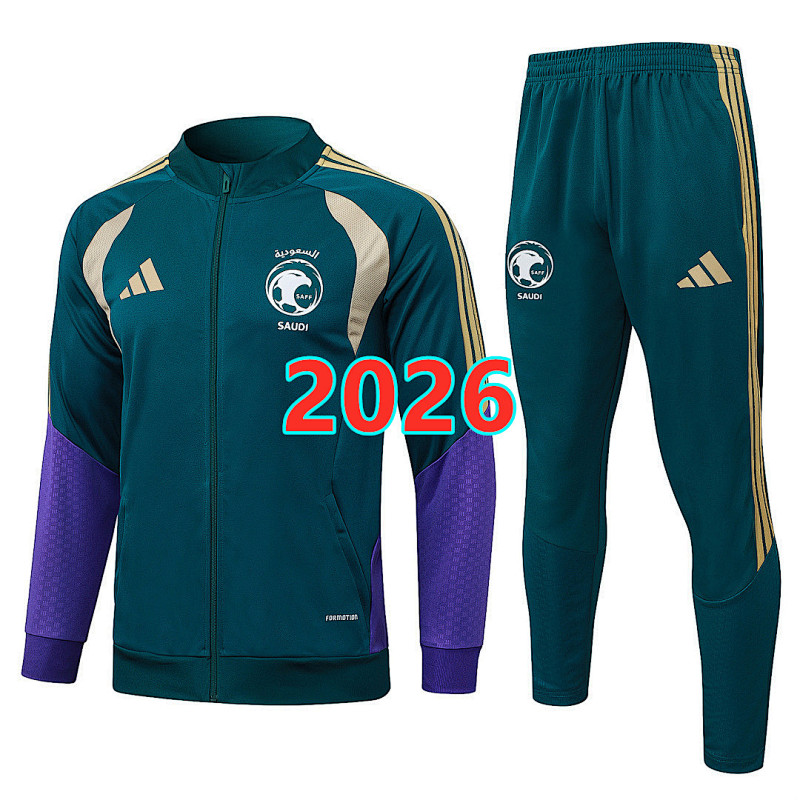 Saudi Arabia Long Zipper Jacket S-2XL