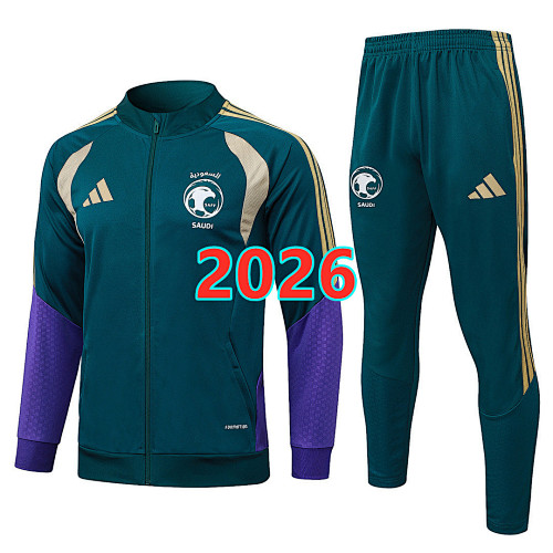 Saudi Arabia Long Zipper Jacket S-2XL