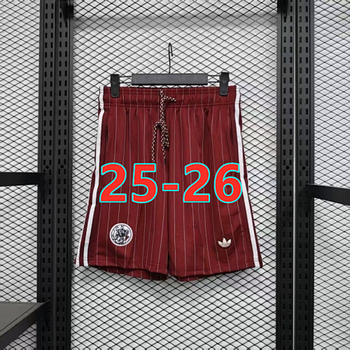 25-26 Ajax Third Fans Version Shorts S-2XL