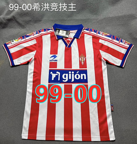 99-00 Gijon Home Retro Jersey S-2XL