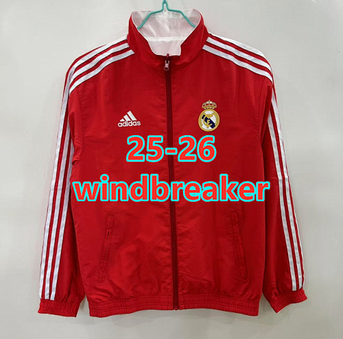 25-26 Real Madrid Reversible Windbreaker S-2XL