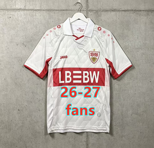 26-27 Stuttgart Away Fans Version Jersey S-4XL