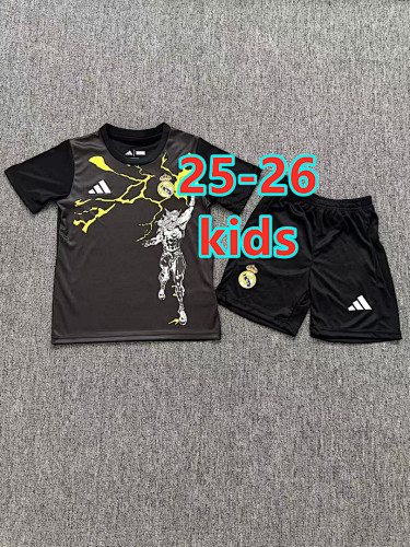 25-26 Real Madrid Special Kids Jersey+shorts Kit 16 -28