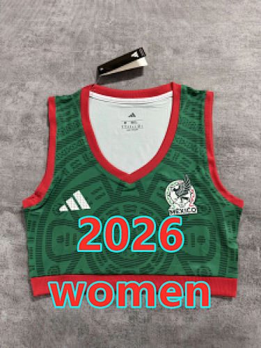 Mexico Home Women Vest Jersey S-2XL