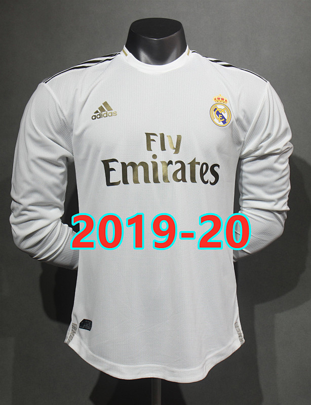 Real Madrid Home Retro Player Long Jersey S-2XL