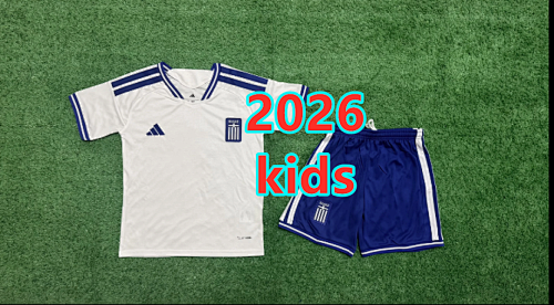 Greece Home Kids Jersey+shorts Kit 16 -28