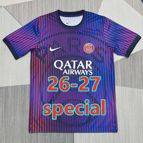 Balenciaga 26-27 Paris Psg Special Fans Version Jersey S-4XL Logo